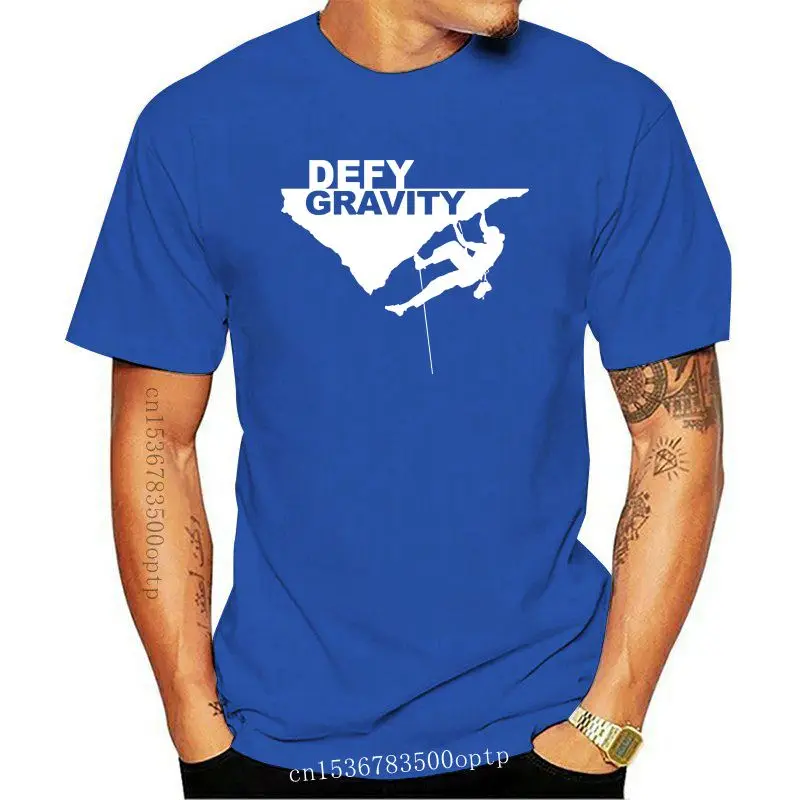 

Camiseta de hombre Defy Gravity скалолазание 2021est 2021, мультяшный, nueva