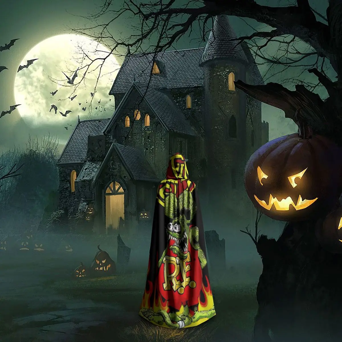 Крыса Финк с капюшоном плащ Хэллоуин искусственный косплей женщины мужчины