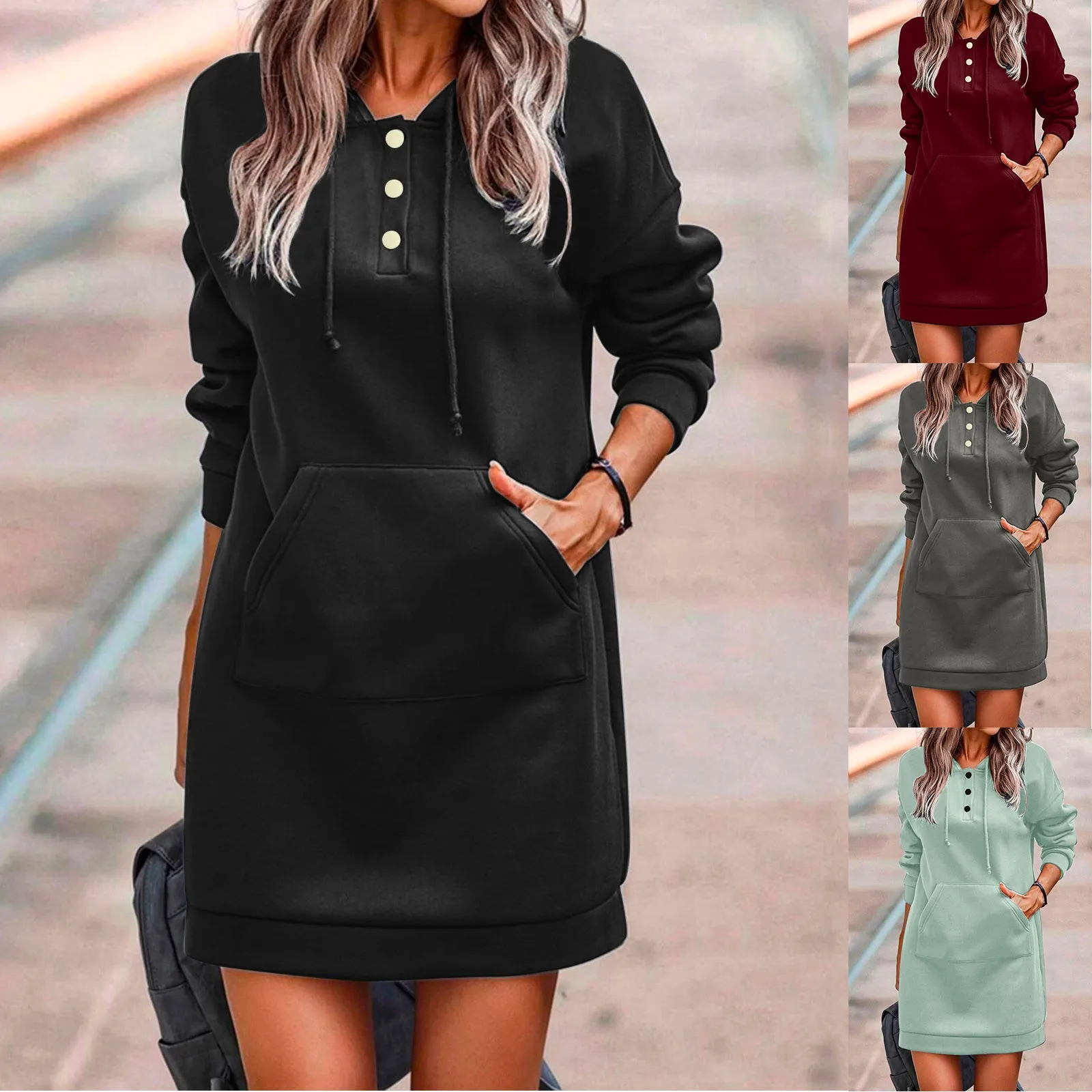 

Женская толстовка с капюшоном, пуловер с длинным рукавом и кулиской, платье с капюшоном, толстовка, одежда в Корейском стиле, женская одежда, женские топы