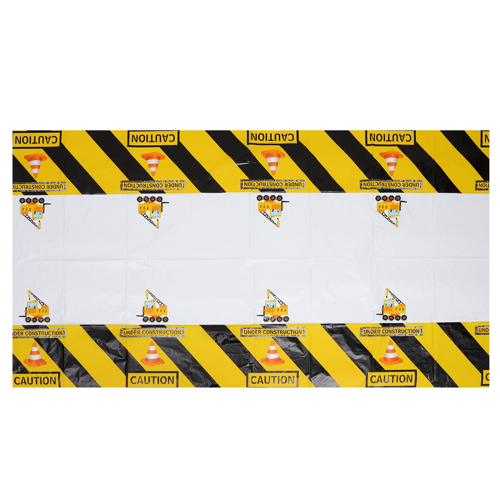 

Tablecloth Disposable Party Supplies Dump Truck Printing The Pet Banquet Workers Folding Oil Proof For