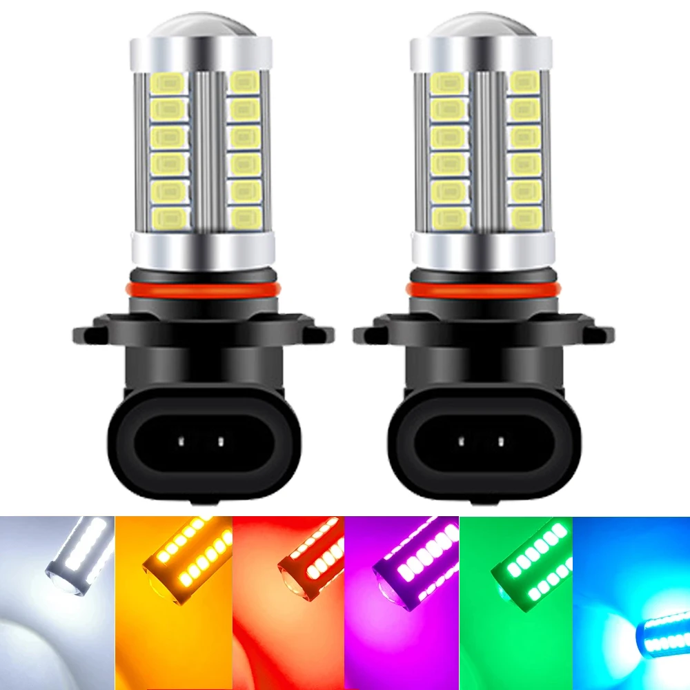 

2pcs H11 LED HB4 9006 HB3 9005 Car LED H10 H8 H16 fog Light Bulb H9 5730SMD 1500LM 12V Auto Driving Running Lamp White 6000K