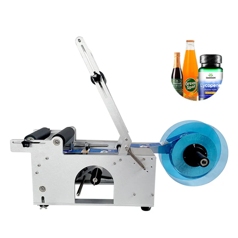 

Automatic Manual professional table top plastic bottle labeling machine