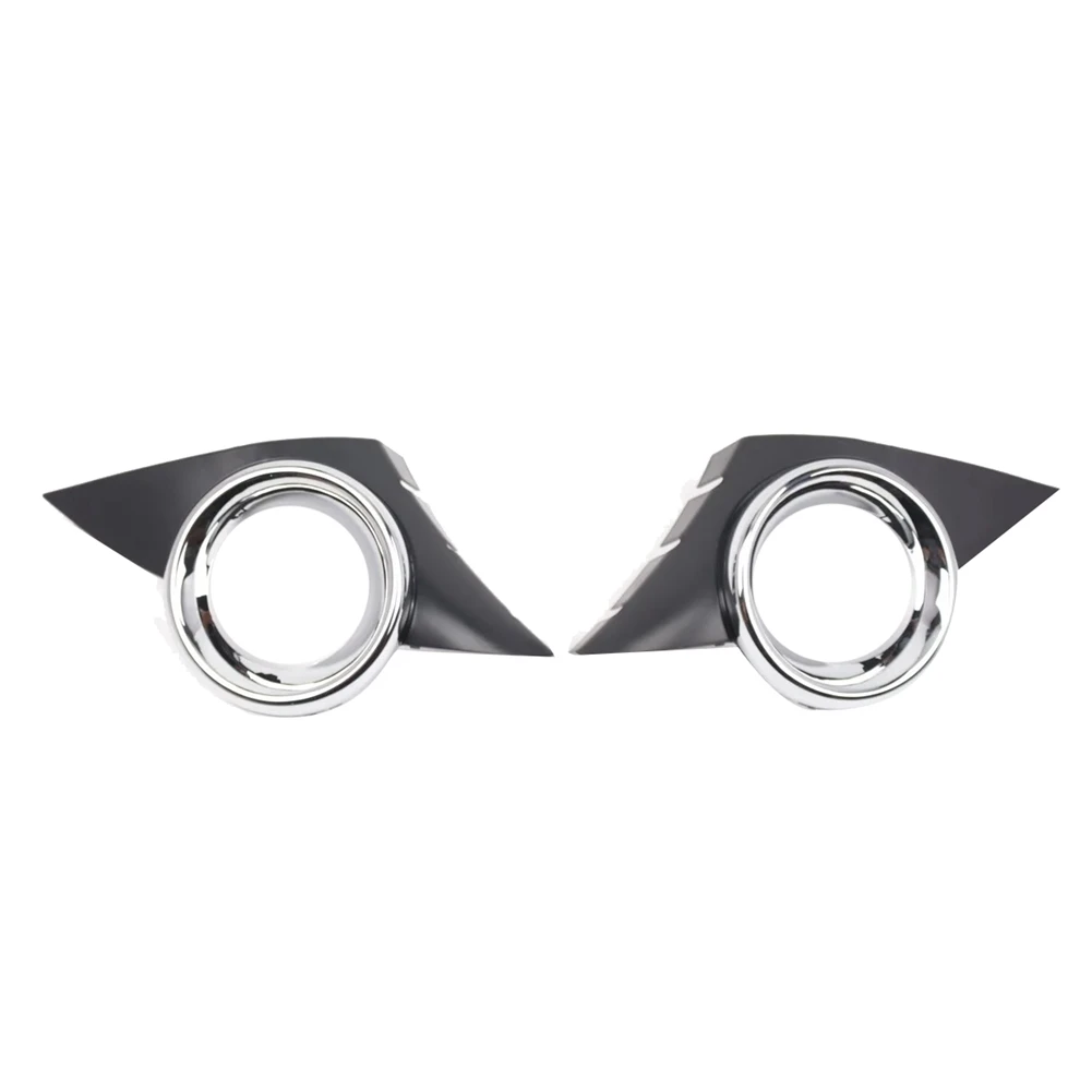 1 пара переднего бампера автомобиля противотуманная фара хромированная рамка 452HW