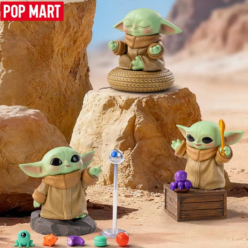 Фото POP MART Star Wars Grogu Tiny But Mighty Series Mystery Box Оригинальная коллекционная фигурка-сюрприз в закрытой упаковке, игрушка-сюрприз, украшение для дома, декор №3