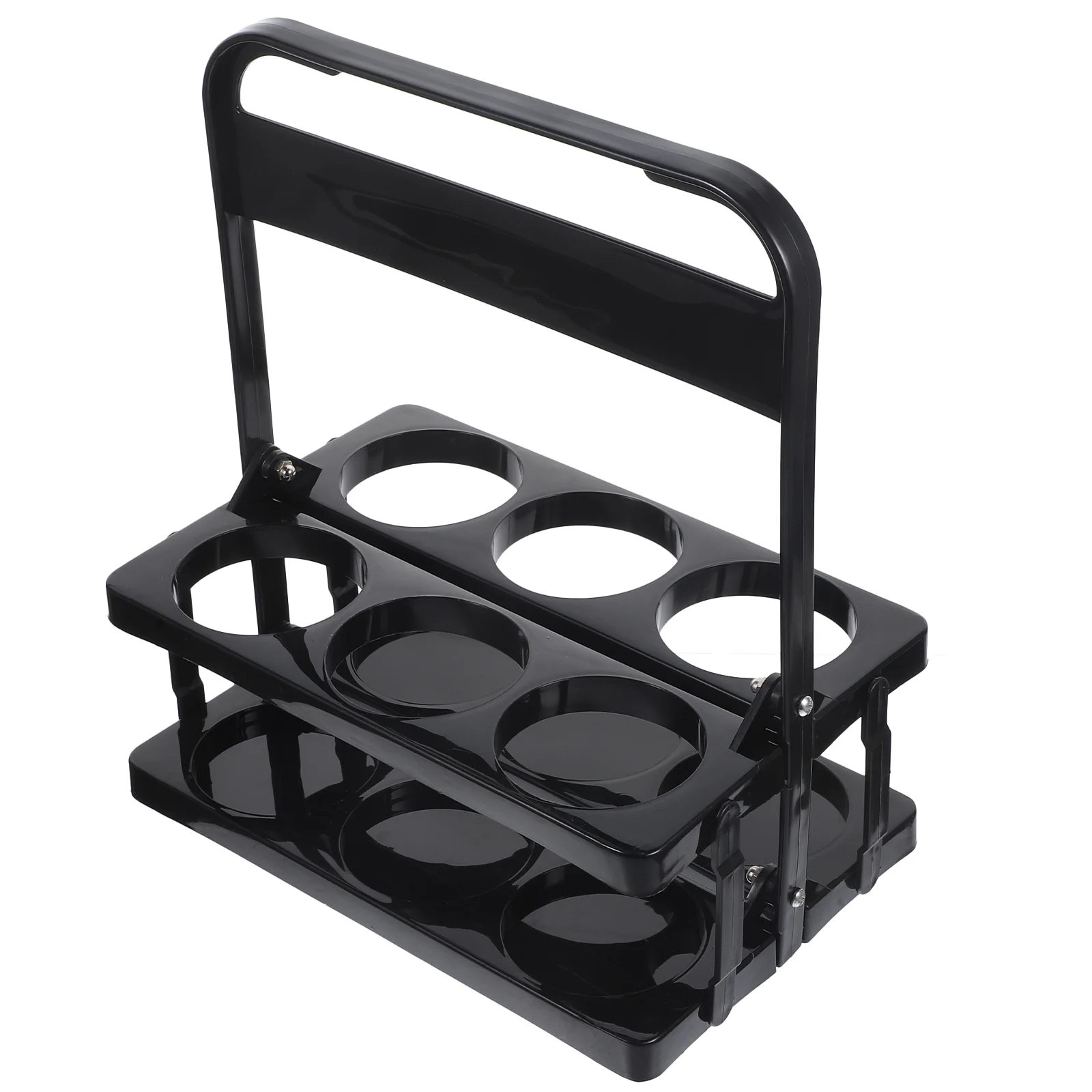 

Foldable Beverage Carrier Rack Holding Bottle Organizer Collapsible Beer Drink Holder Bracket