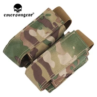 emersongear tactical double 40mm grenade pouch 9mm molle magazine bag holder carrier airsoft hunting military panel pocket nylon