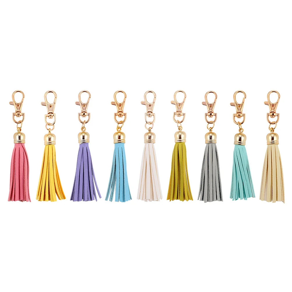 

8pcs Tassel Key Chains Bag Decorative Tassel Key Decorations for Friends Families