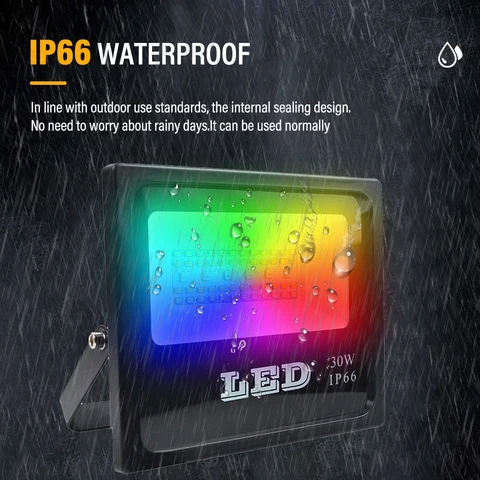 LED прожектор Lebeisenf RGBW 30Вт 220В