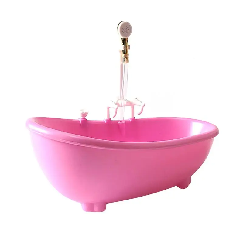 Bathtub Doll Dollhouseelectric Furniture Mini 1 Pool Shower Miniature Set Bath 12 Bathroom Scale Baby Swimming Tub