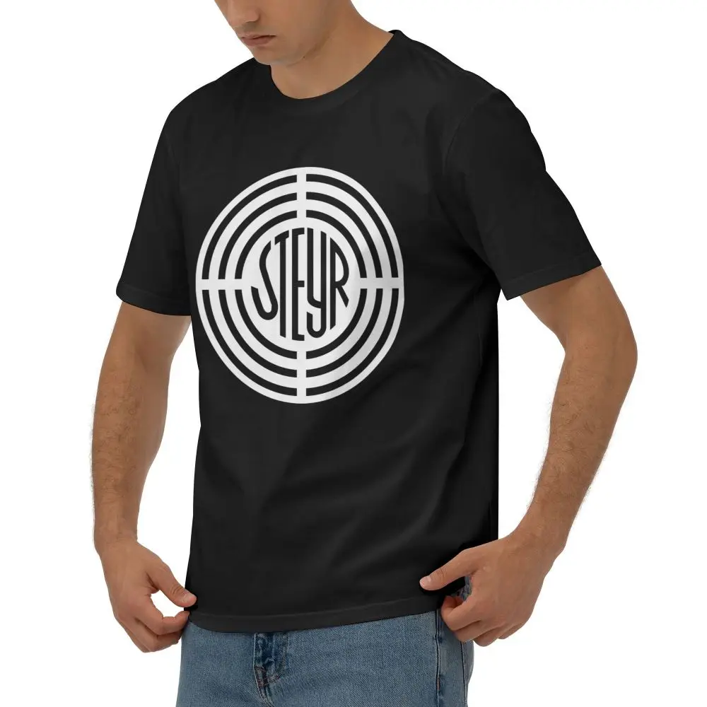 НОВАЯ модная футболка Steyr с принтом хлопковая мужская мужские топы забавная