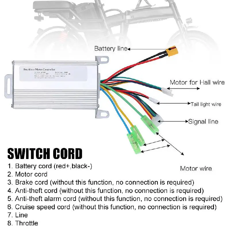 New 36V 350W Electric Scooter Controller Brushless 27km/h Max Speed Supports Speed Limiting Cruise for Xiaomi M365 Scooter hot