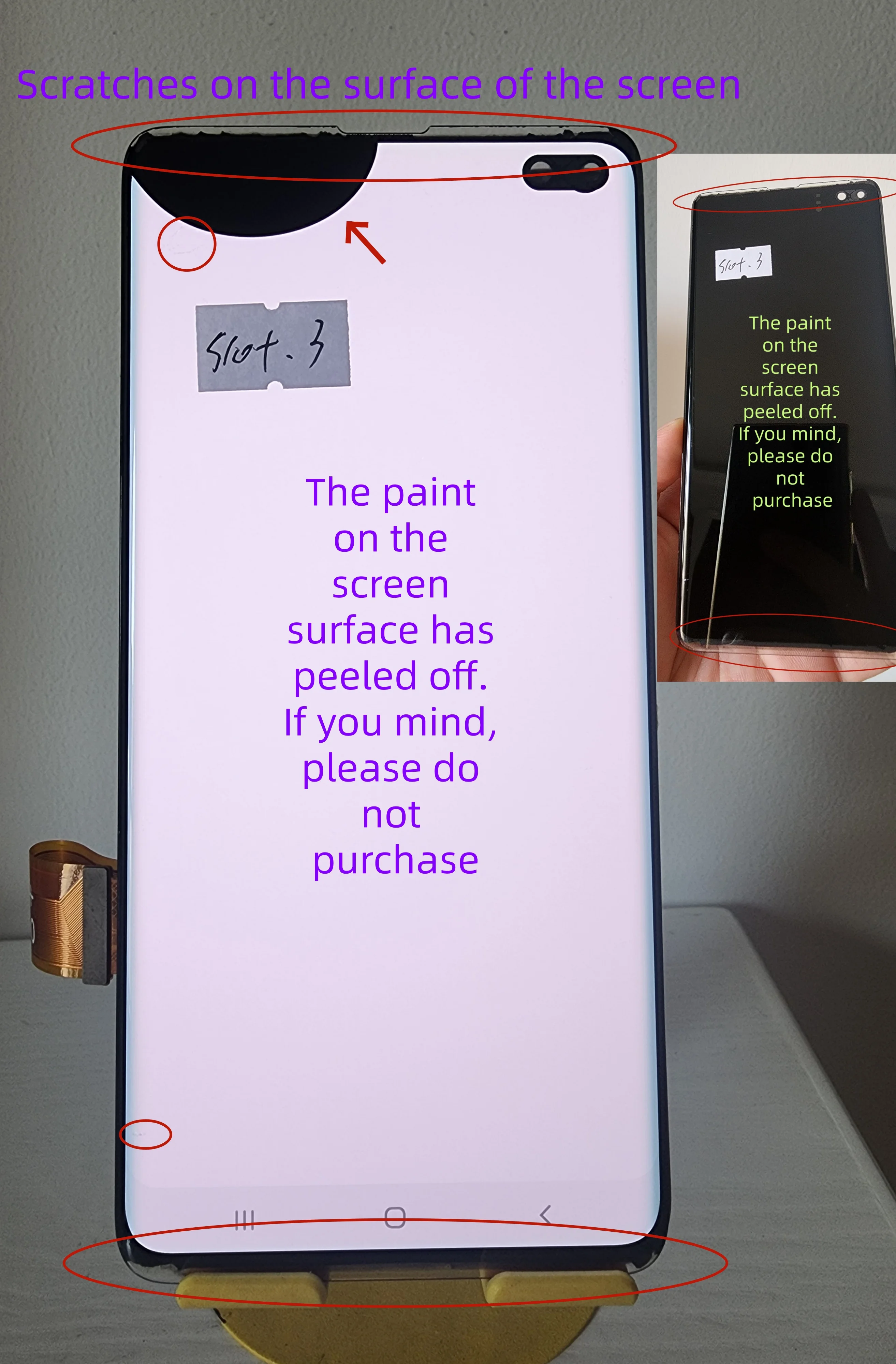 Фото 6,4-дюймовый AMOLED-дисплей для Samsung Galaxy S10+ S10 Plus SM-G975 G975F/DS G975U, сенсорный экран в сборе, замена дисплея №3
