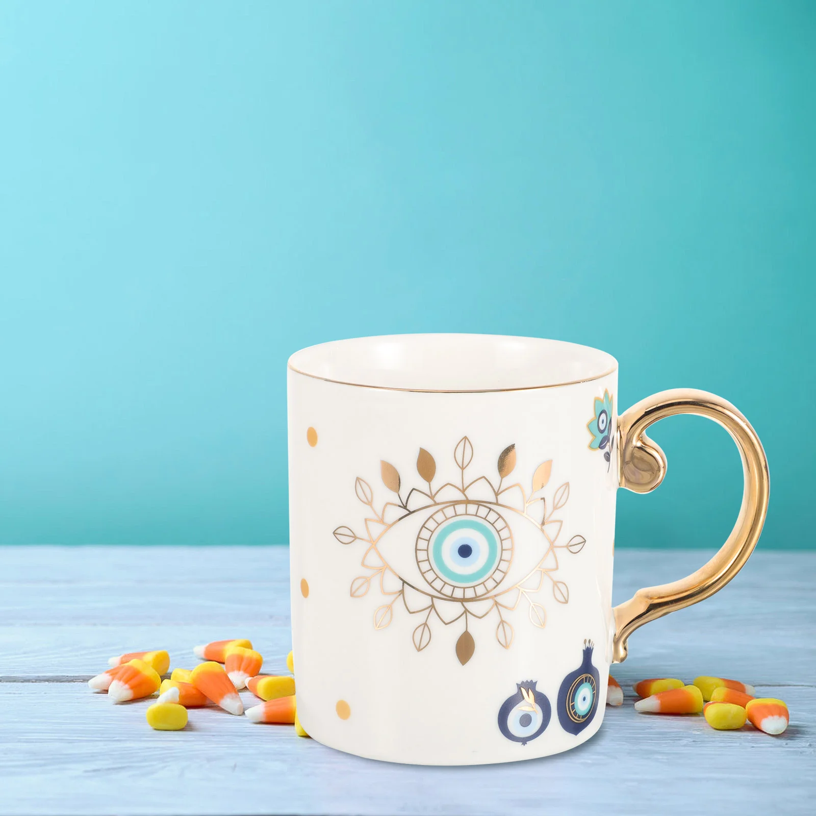 

Кофейная кружка, винтажные кружки, Большая искусственная керамика, молоко, керамика, глаза, ретро, водная фотография