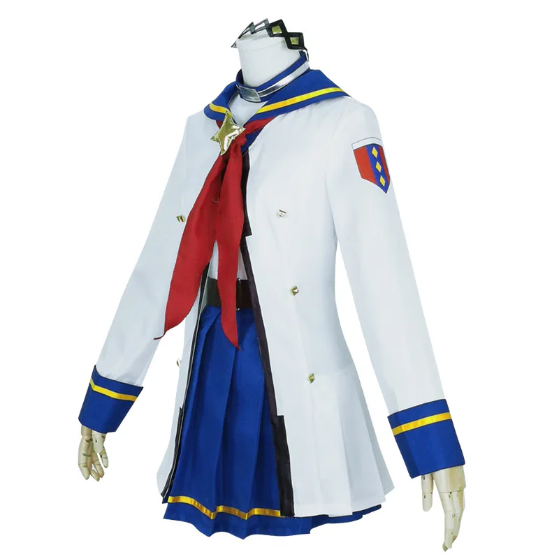 Фото Костюм для косплея по игре Umamusume: Pretty Derby Oguri Cap, белая матросская форма, юбка, пальто, карнавальный костюм для взрослых женщин №4
