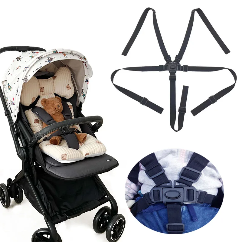 

Universal Baby 5 Point Harness Safe Belt Seat Belts for Stroller High Chair Pram Buggy Children Kid Pushchair