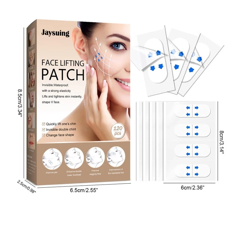 30 шт. невидимые наклейки для подтяжки лица