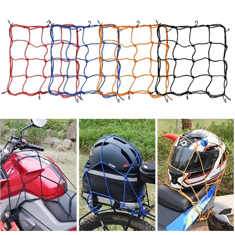 

Motorcycle Atv Scooter Accessories 40*40cm Reflective Luggage Net For Hold 700 Cb650r Bmw R1250gs Tmax 530 Motorcycle Tank Bag