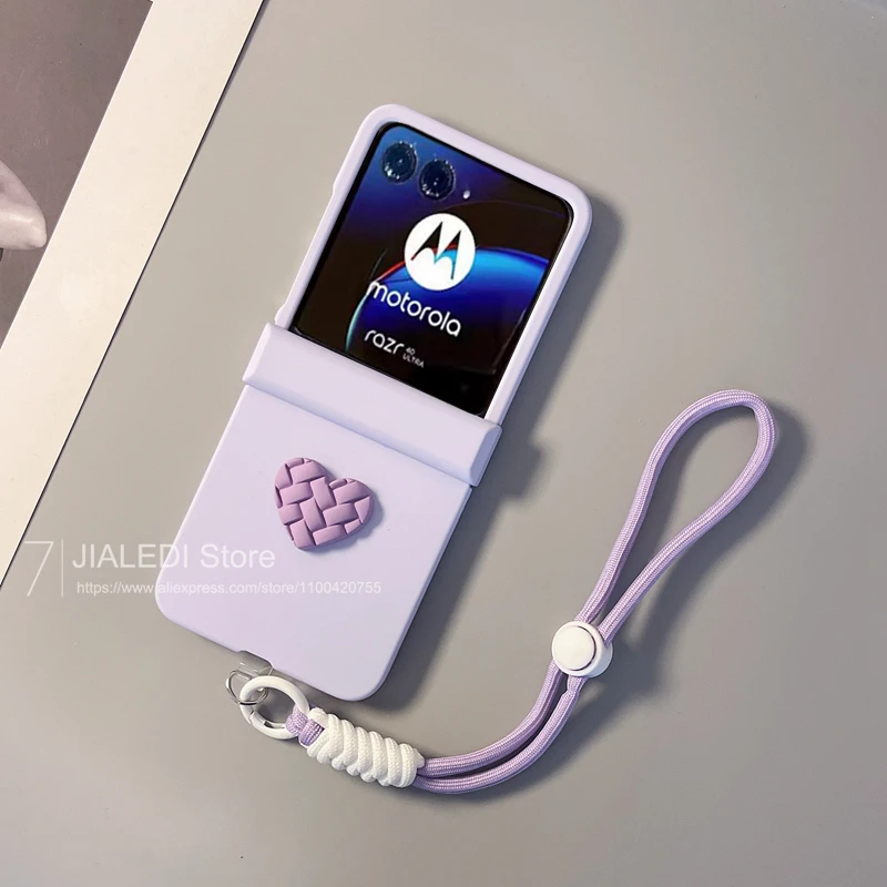 Чехол для телефона с регулируемым ремешком Love Hinger Motorola Razr 40 50 Ultra Moto Razr40 + Plus 2024