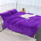 Одеяло из искусственного меха большого размера 200x230 см, удобное с пушистым покрытием, покрывало для кровати, дивана, покрывало для кровати, длинное ворсистое теплое однотонное плюшевое покрывало