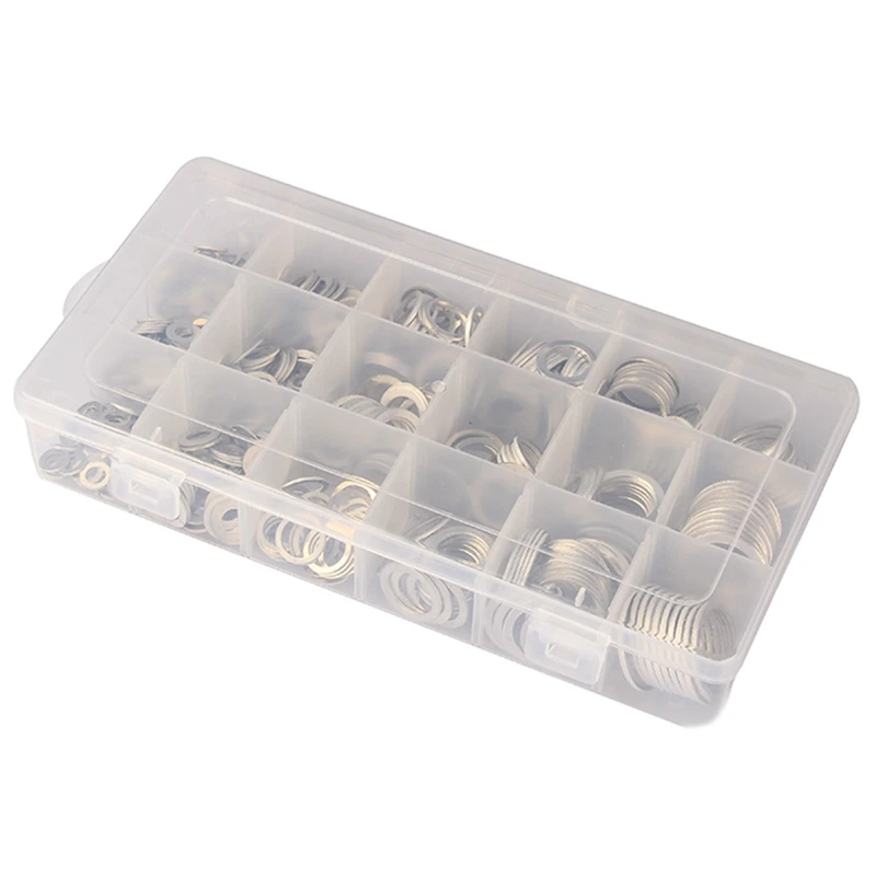 

540Pcs Boxed High Quality High Temperature Resistant Aluminum Gasket Combination Aluminum Gasket Sealing Gasket