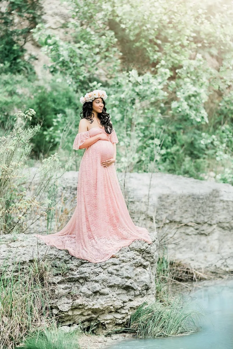 Long Maternity Photography Props Pregnancy Dress Photography Maternity Dresses For Photo Shoot Pregnant Dress Lace Maxi Gown