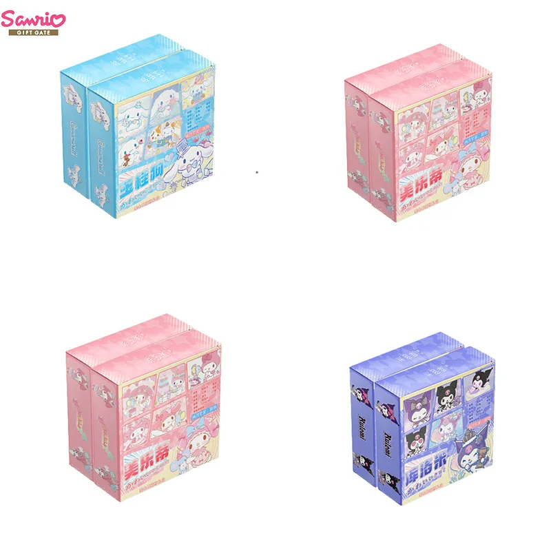 

1-5 шт. черно-Золотая Подарочная коробка Sanrio Cinnamoroll Kuromi Melody мультяшная открытка на день рождения Канцелярский набор милые школьные принадлежности