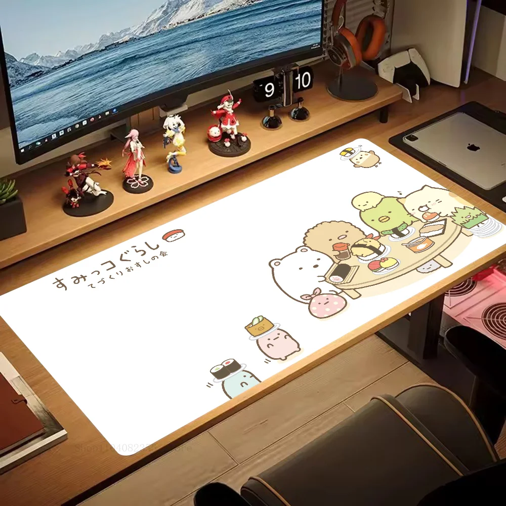 Kawaii S-Sumikko Gurashi Коврик для мыши Нескользящий Подходит офисных компьютеров