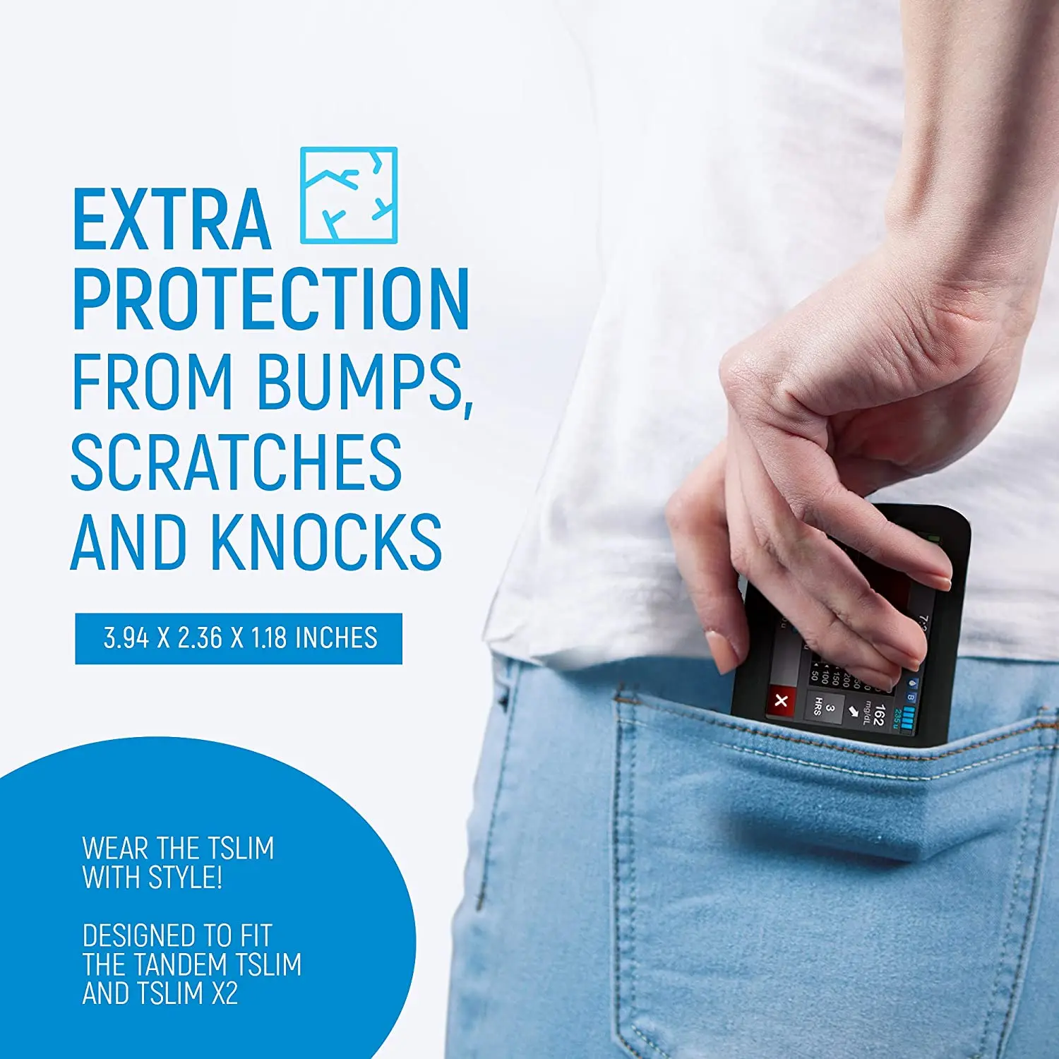 Силиконовый чехол премиум-класса для инсулинового насоса ухода за диабетиками