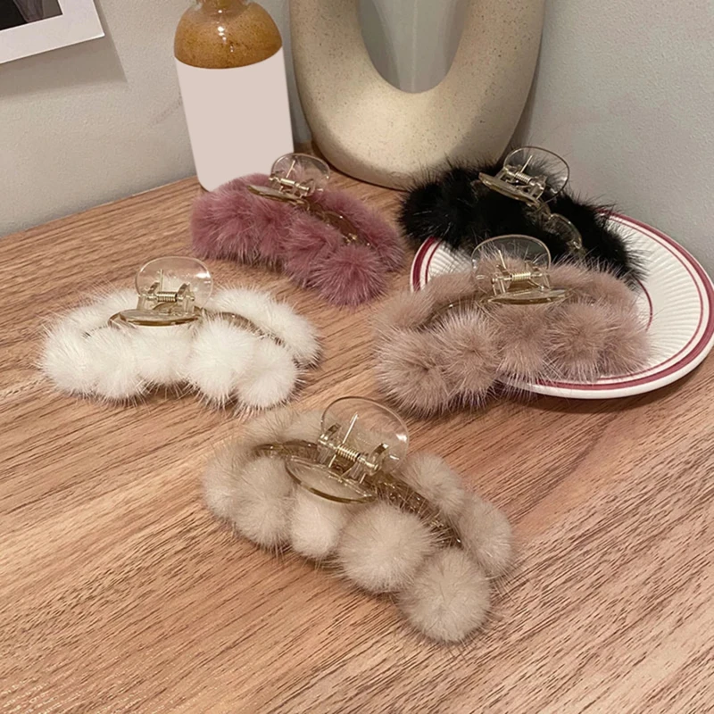 

Плюшевая Заколка-краб, заколки для волос, Женские аксессуары, новые заколки для волос, милая повязка на голову, заколка для волос, модные акс...