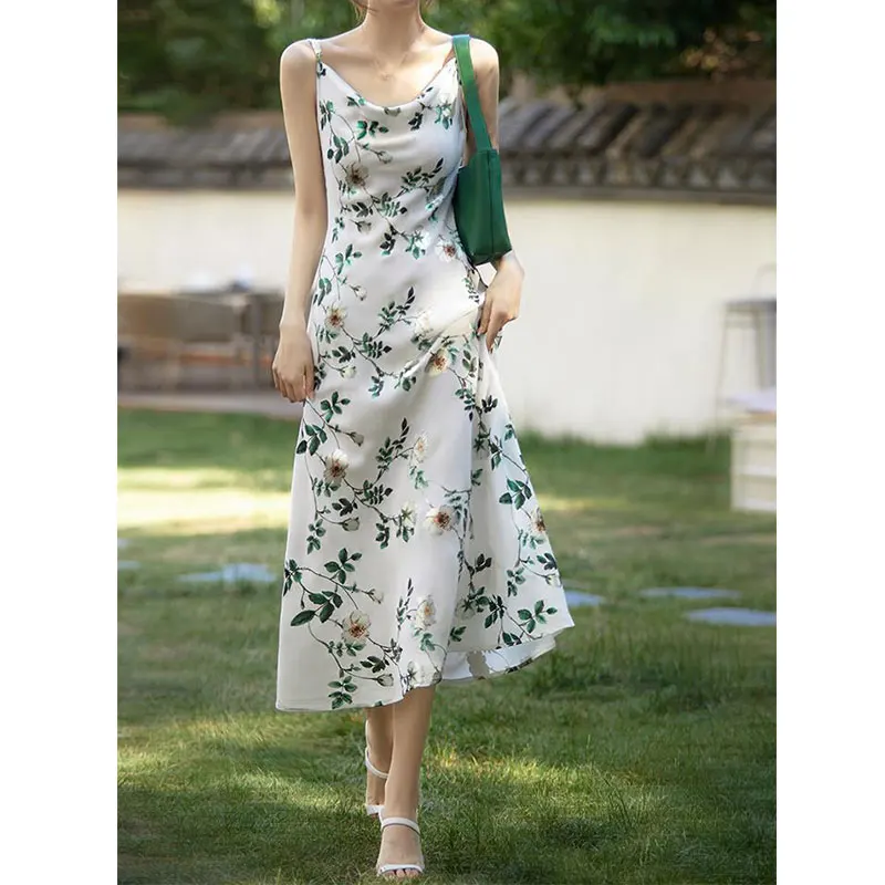 

2023 New Suspended Women's Dress for Summer Slimming Women Dress Elegant Casual
