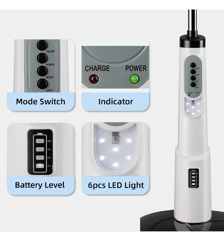 Перезаряжаемый вентилятор для зарядного устройства напольный 18 дюймов