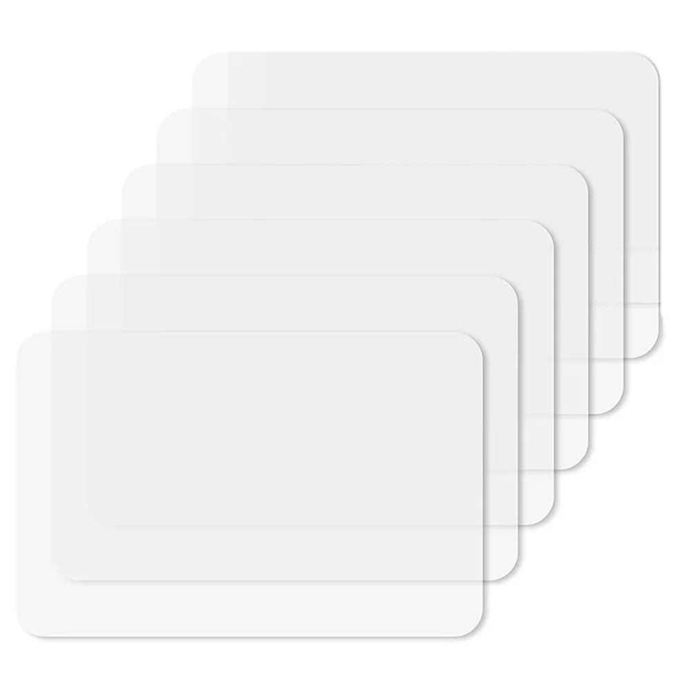 

Transparent Kitchen Mat,Coffee Table Mat,Table Protector,Waterproof Placemats,Worktop Saver,Placemat Set 4 Pieces