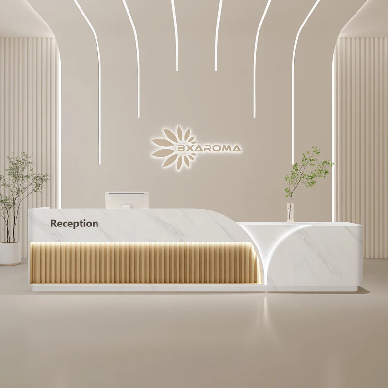 Столешница регистрации в современном стиле касса для салона одежды стойка