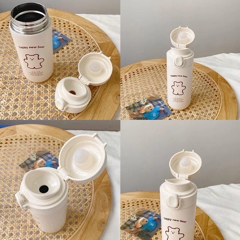 Медведь термос чашка Спорт на открытом воздухе бутылка для воды Путешествия