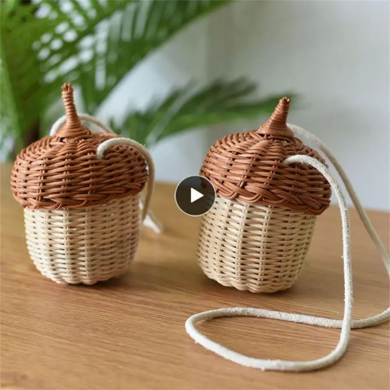 

Creative Portable Large Garden Picnic Basket Fruit Sundries Organizer Hand Woven Storage Basket Plant Pot Organizer