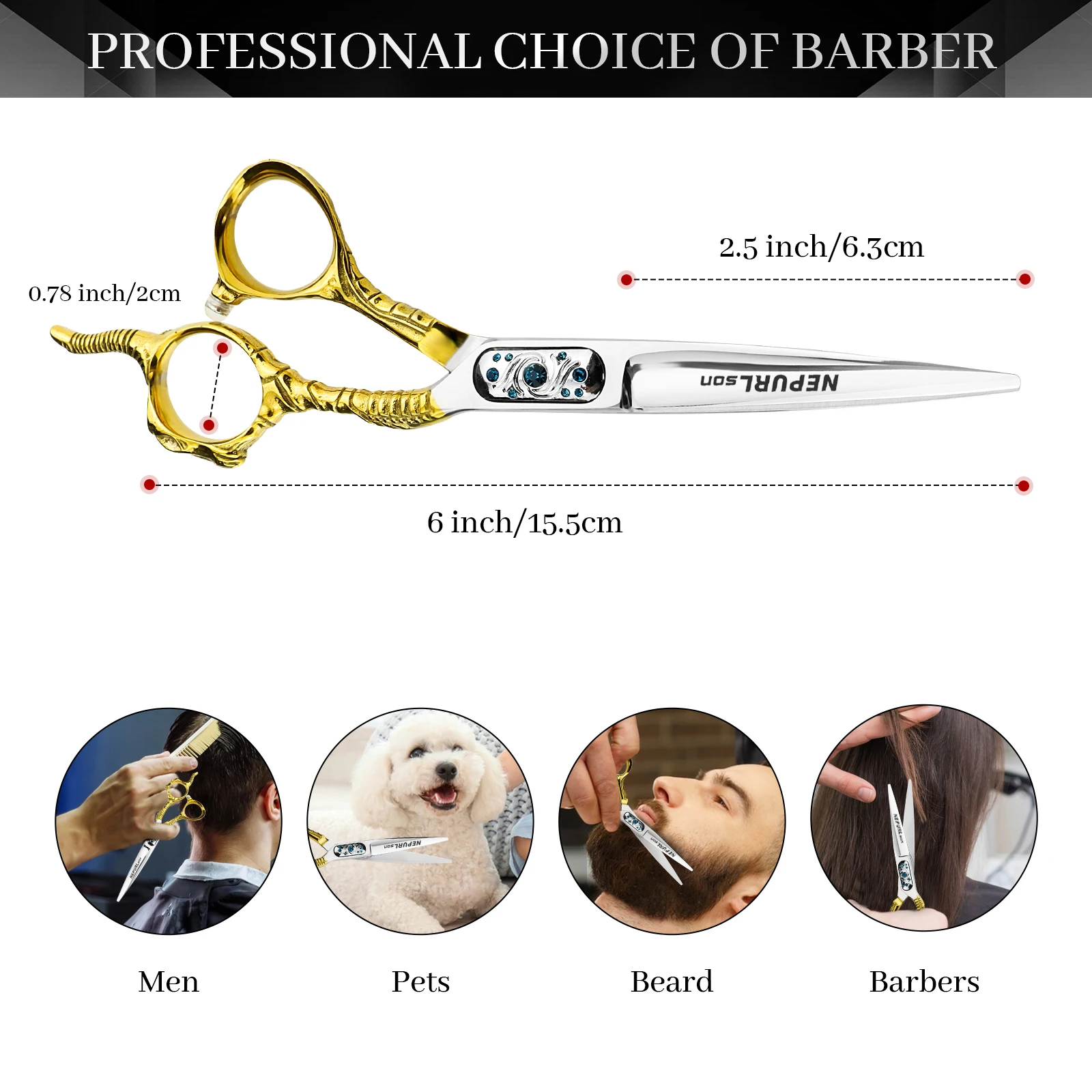 6 0 дюймовые полузолотые полусеребряные ножницы для волос плоская челка зубов