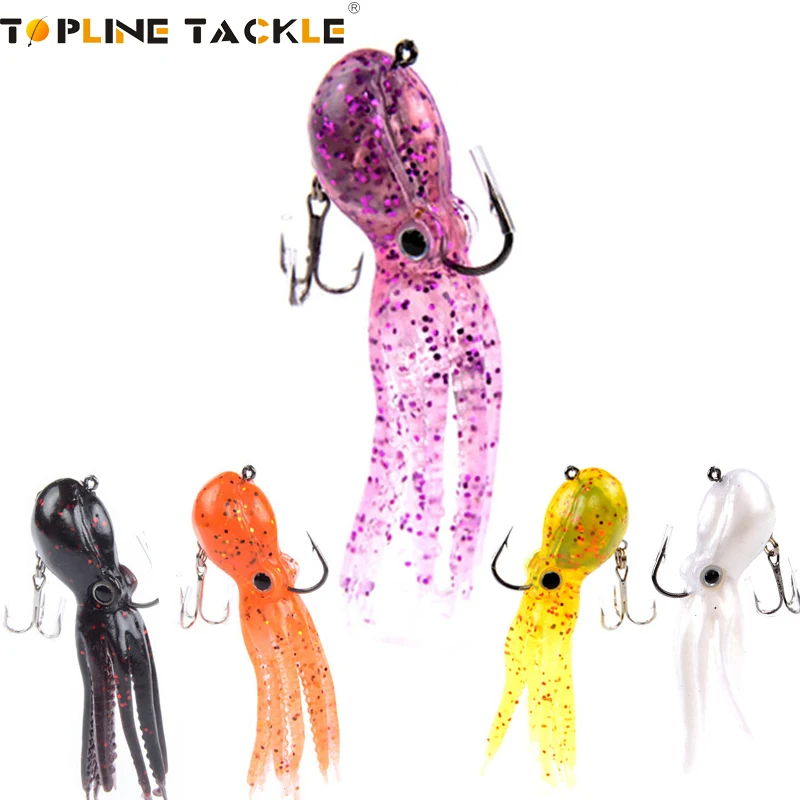 Topline снасти мягкий осьминог искусственный Силикон Мягкая рыболовная приманка свимбейт юбка хвост искусственная приманка для ловли окуня