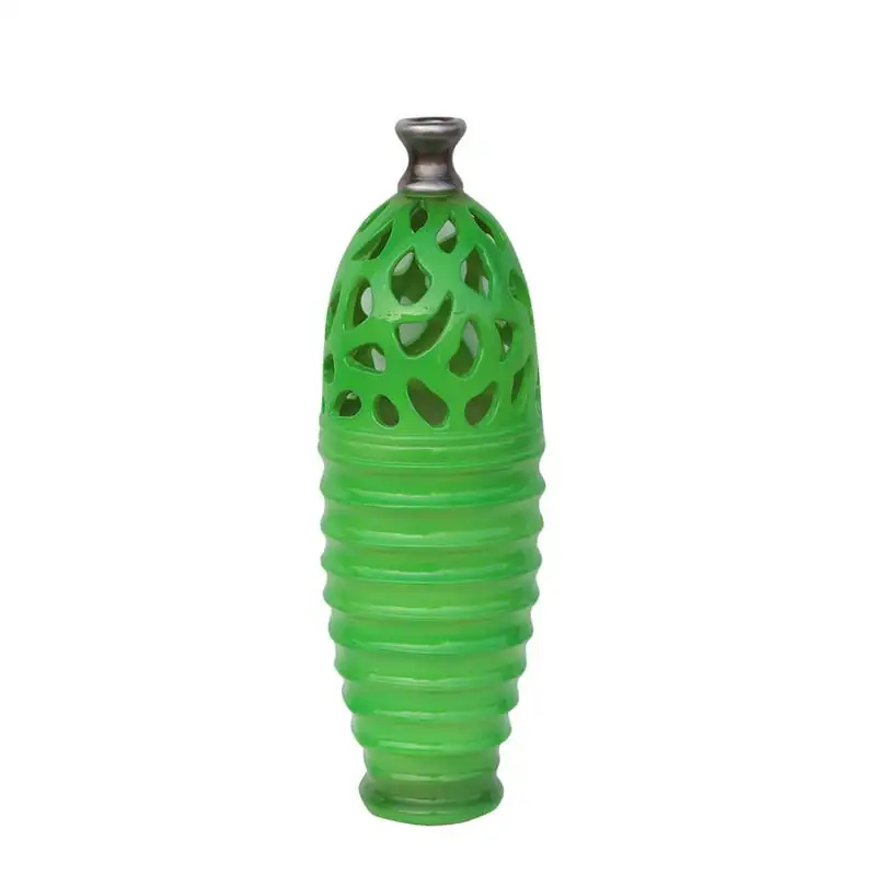 

Lime Green and Gray Decorative Outdoor Patio Cutout Vase