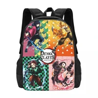 demon slayer kimetsu no yaiba devils blade anime cartoon school bags fashion backpack teenagers bookbag mochila casual backpack