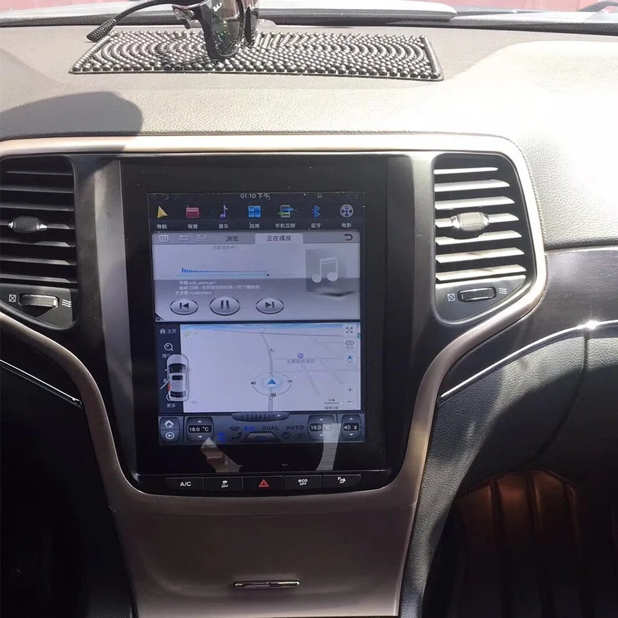 Для Jeep Grand Cherokee WK2 2014-2017 Android Tesla Style Автомобильная аудиосистема с GPS-навигацией для