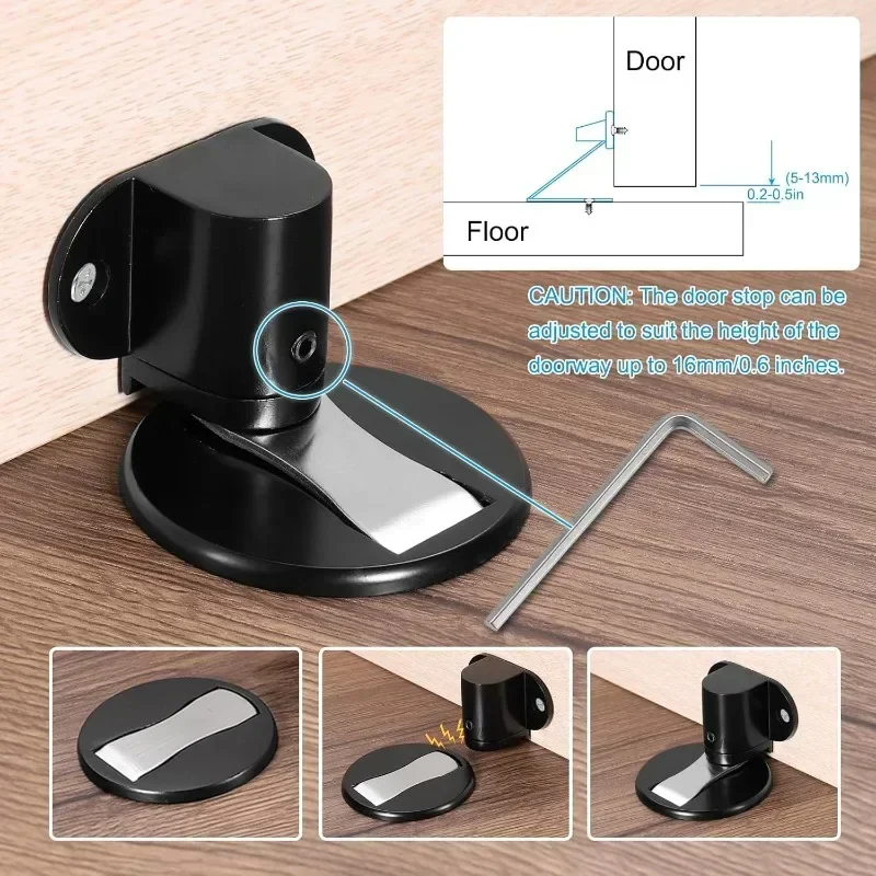 Прочный магнитный дверной ограничитель крепление из нержавеющей стали резистор