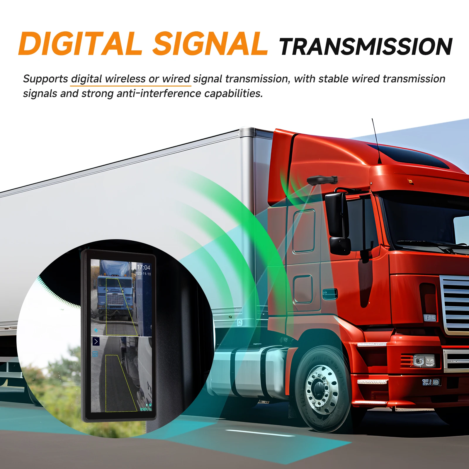 Podofo 10 36 ''автомобильный боковой вертикальный монитор для грузовика