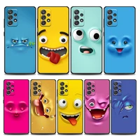 cartoon art funny faces phone case for samsung a01 a02 s a03s a11 a12 a21s a32 5g a41 a72 5g a52s 5g a91 soft silicone