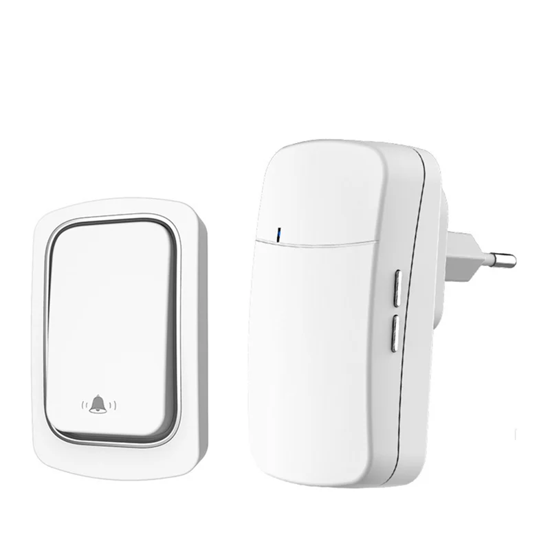 

No Battery Required Waterproof -Powered Door Home Outdoor Kinetic Doorbell-EU Plug