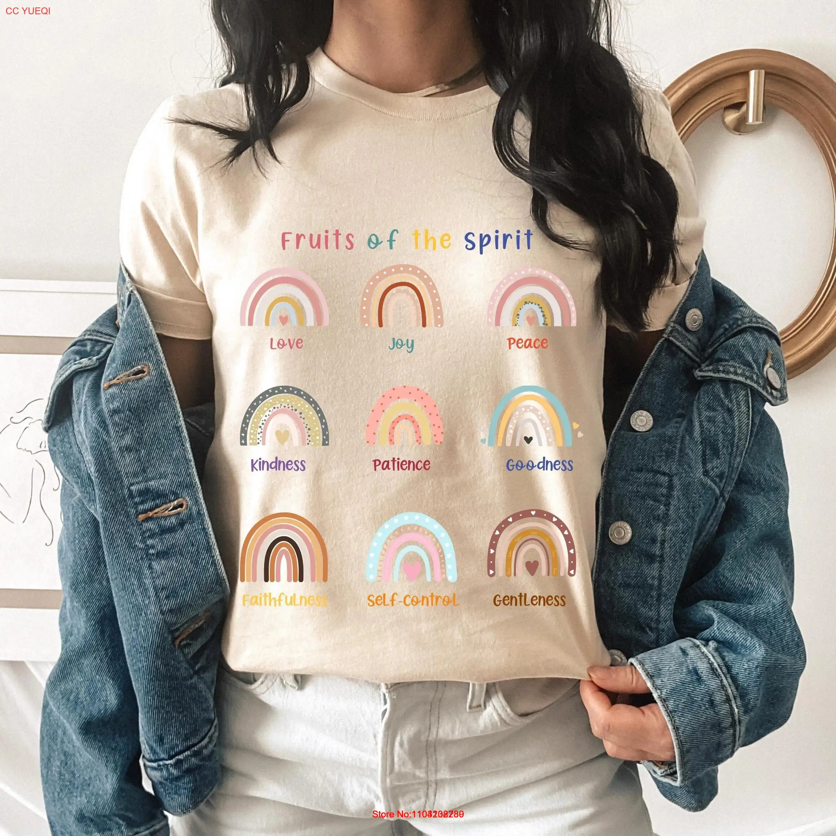 Футболка Фрукты с семьями христианский религиозный подарок полевый цветок