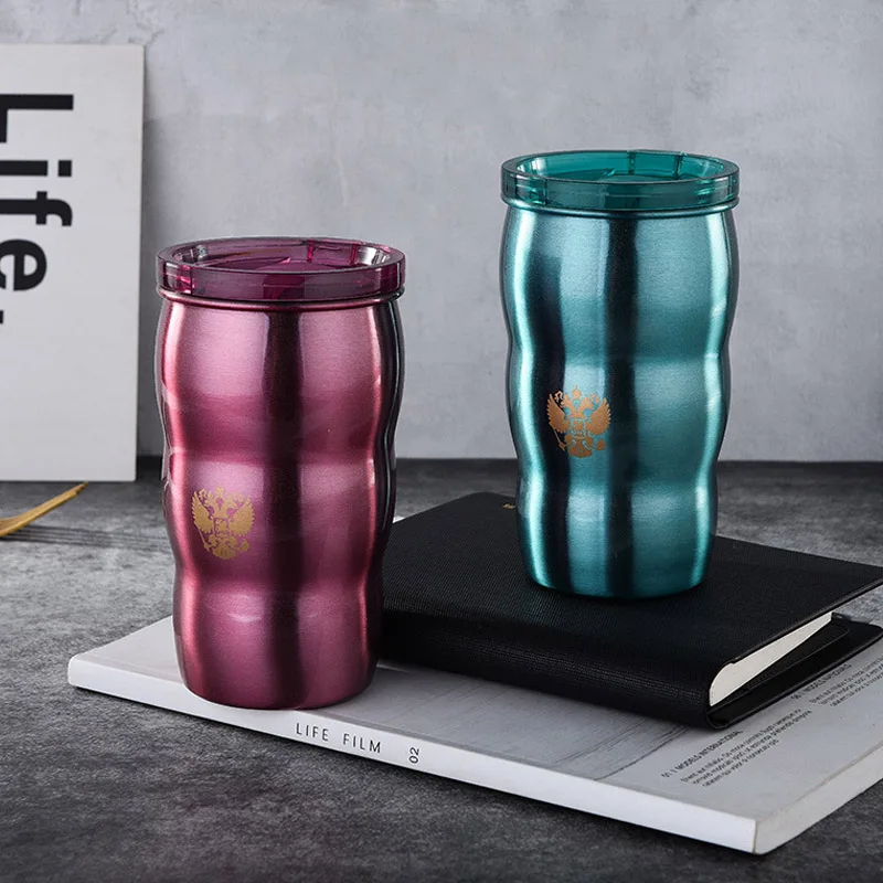 

1 шт. портативные путиные отличные тепловые чашки, большие чашки для живота, вакуумные чашки в западном стиле, 500 мл, чайные чашки из нержавею...