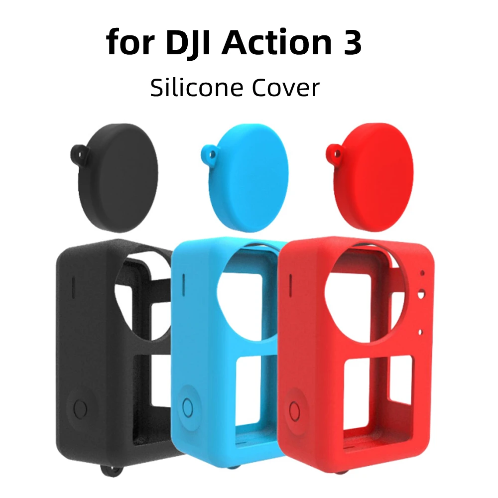 

Силиконовый чехол для DJI Action 3 защитный чехол для объектива для DJI Osmo Action 3 защитный чехол Аксессуары для спортивной камеры