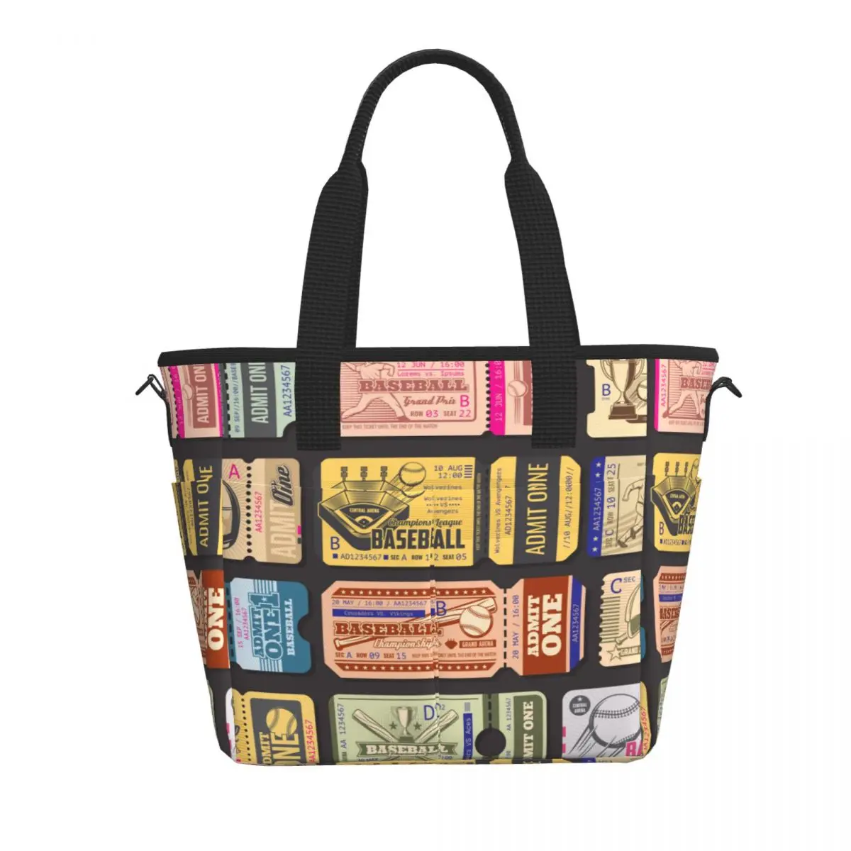 

Large Capacity Lunch Bags Championship Admission Tickets Printing Food Case Portable Bento Fruits Fresh Storage