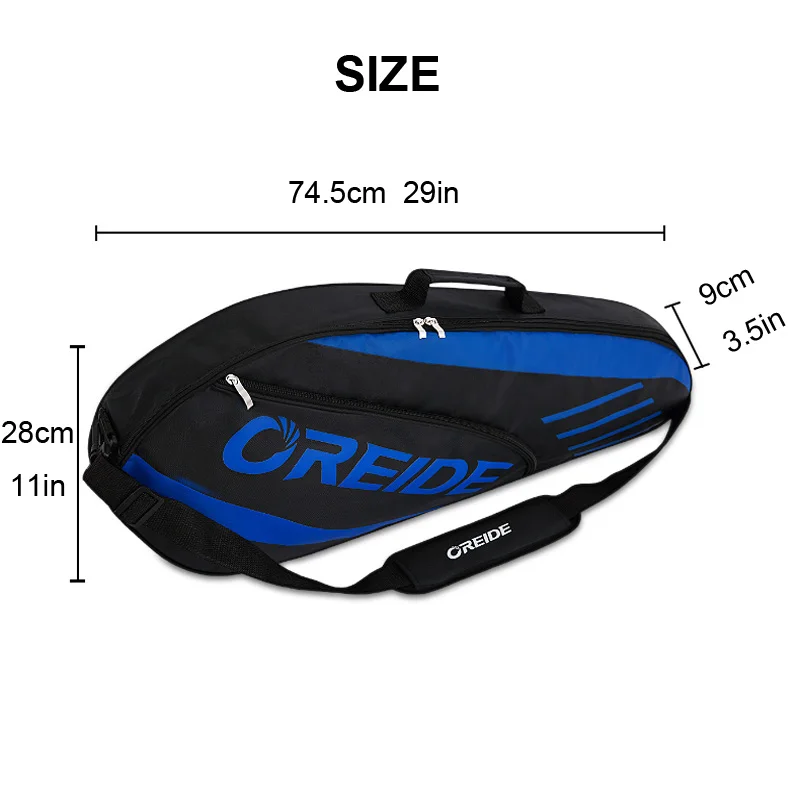2022 New OREIDE Tennis Bag Multifunction Polyester Badminton Shoulder Bags Adults Youth Badminton Tennis Rackets Storage Handbag