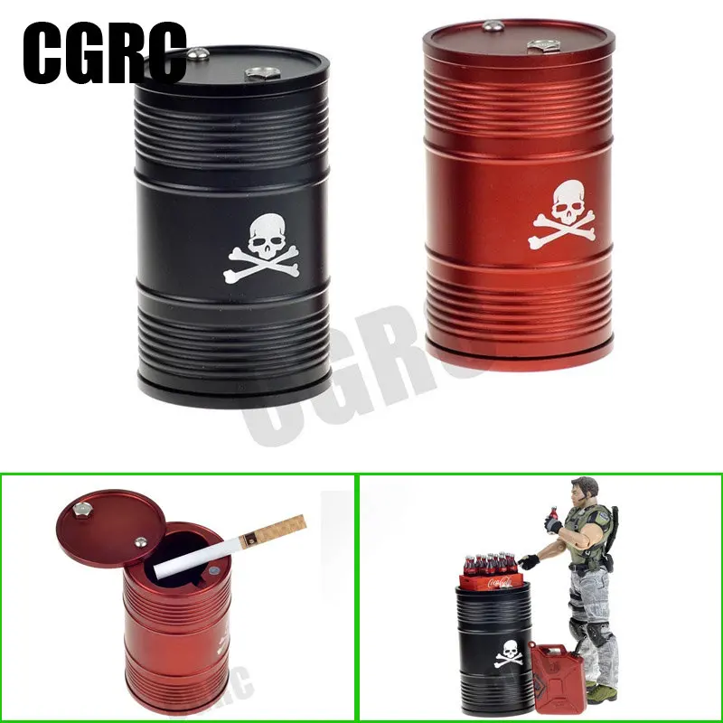 

Aluminum alloy Metal Oil Drum Decoration For 1/10 RC Crawler Car Traxxas TRX4 TRX6 RC4WD D90 D110 Axial Scx10 90046 Scania R620